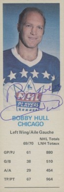 1970 Dad's Cookies Bobby Hull # Hockey Card