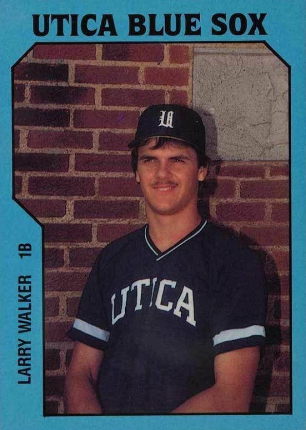 1985 TCMA Utica Blue Sox Larry Walker #16 Baseball Card