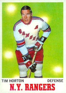 1970 O-Pee-Chee Tim Horton #59 Hockey Card
