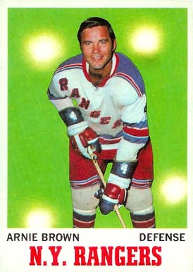 1970 O-Pee-Chee Arnie Brown #66 Hockey Card