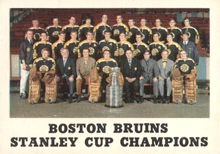 1970 O-Pee-Chee Boston Bruins Team #232 Hockey Card