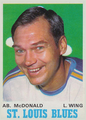1970 O-Pee-Chee Ab McDonald #215 Hockey Card