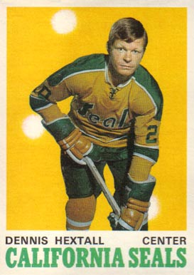 1970 O-Pee-Chee Dennis Hextall #186 Hockey Card