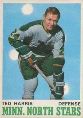 1970 O-Pee-Chee Ted Harris #166 Hockey Card