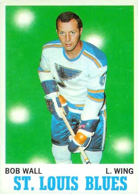 1970 O-Pee-Chee Bob Wall #98 Hockey Card