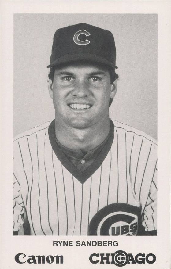 1988 Canon Chicago Cubs Photocards Ryne Sandberg # Baseball Card