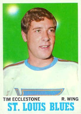 1970 Topps Tim Ecclestone #102 Hockey Card