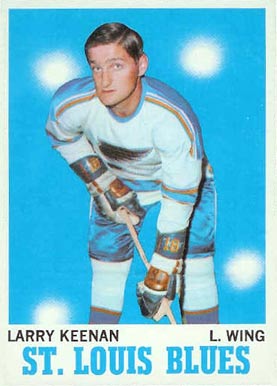 1970 Topps Larry Keenan #104 Hockey Card