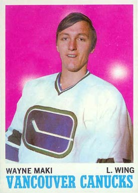 1970 Topps Wayne Maki #116 Hockey Card