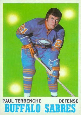 1970 Topps Paul Terbenche #123 Hockey Card
