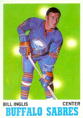 1970 Topps Bill Inglis #130 Hockey Card