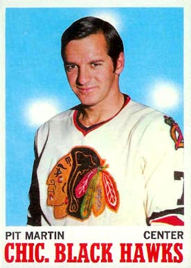 1970 Topps Pit Martin #18 Hockey Card