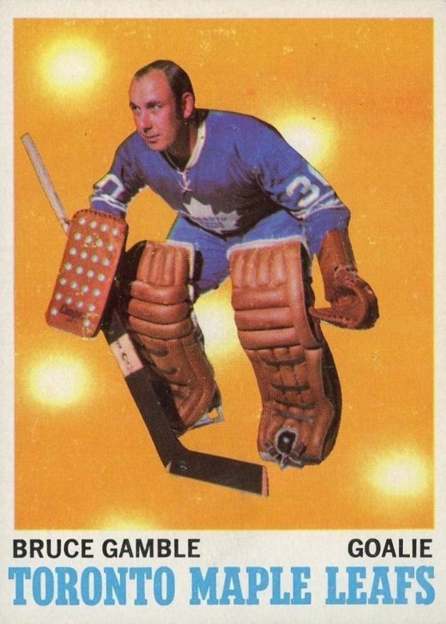 1970 Topps Bruce Gamble #105 Hockey Card