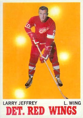 1970 Topps Larry Jeffrey #28 Hockey Card