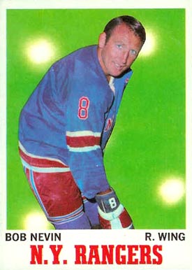 1970 Topps Bob Nevin #60 Hockey Card