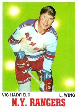 1970 Topps Vic Hadfield #62 Hockey Card