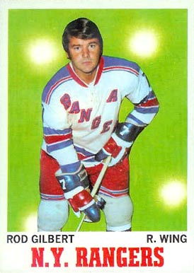 1970 Topps Rod Gilbert #63 Hockey Card
