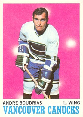 1970 Topps Andre Boudrias #121 Hockey Card