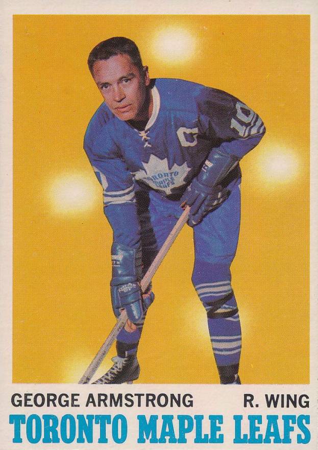 1970 Topps George Armstrong #113 Hockey Card