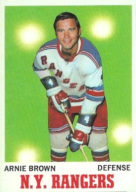 1970 Topps Arnie Brown #66 Hockey Card