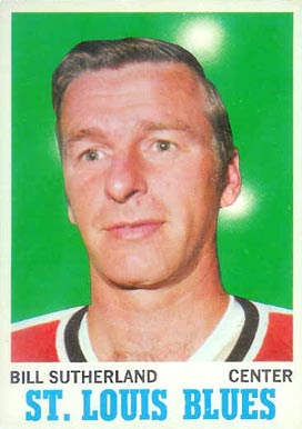 1970 Topps Bill Sutherland #83 Hockey Card