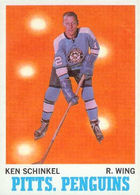 1970 Topps Ken Schinkel #92 Hockey Card