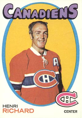 1971 O-Pee-Chee Henri Richard #120 Hockey Card