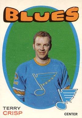 1971 O-Pee-Chee Terry Crisp #127 Hockey Card