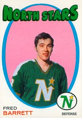 1971 O-Pee-Chee Fred Barrett #128 Hockey Card
