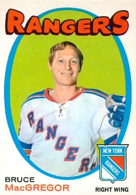 1971 O-Pee-Chee Bruce MacGregor #216 Hockey Card