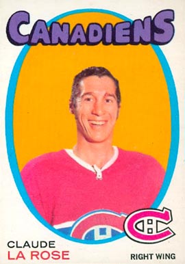 1971 O-Pee-Chee Claude La Rose #146 Hockey Card