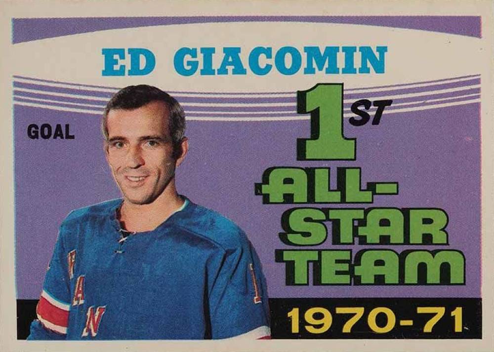 1971 O-Pee-Chee Ed Giacomin #250 Hockey Card