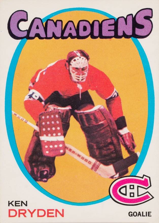 1971 O-Pee-Chee Ken Dryden #45 Hockey Card