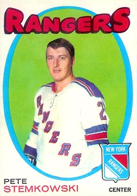 1971 O-Pee-Chee Pete Stemkowski #217 Hockey Card