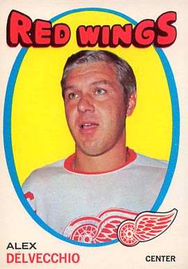 1971 O-Pee-Chee Alex Delvecchio #37 Hockey Card