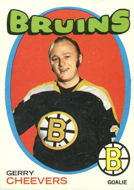 1971 O-Pee-Chee Gerry Cheevers #54 Hockey Card