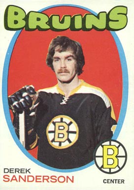 1971 O-Pee-Chee Derek Sanderson #65 Hockey Card