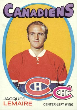 1971 O-Pee-Chee Jacques Lemaire #71 Hockey Card
