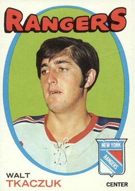 1971 O-Pee-Chee Walt Tkaczuk #75 Hockey Card