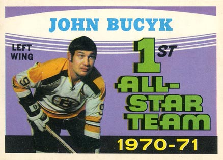 1971 O-Pee-Chee Johnny Bucyk #255 Hockey Card