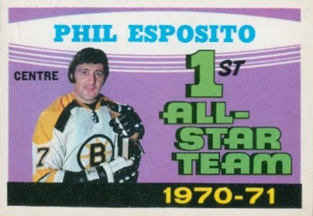 1971 O-Pee-Chee Phil Esposito #253 Hockey Card
