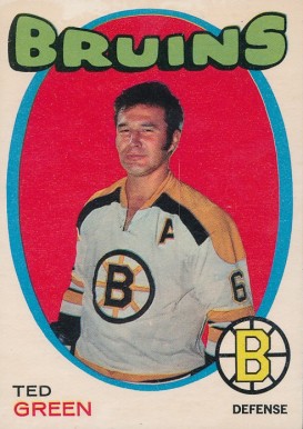 1971 O-Pee-Chee Ted Green #173 Hockey Card
