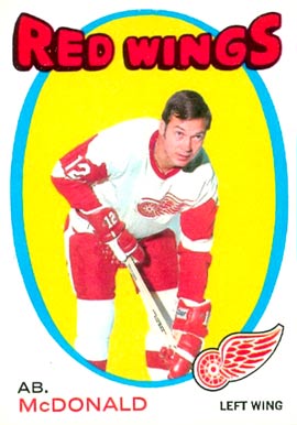 1971 O-Pee-Chee Ab Mcdonald #134 Hockey Card
