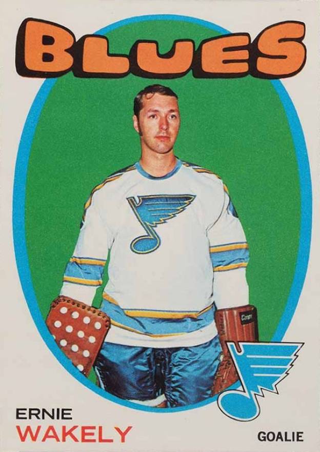 1971 O-Pee-Chee Ernie Wakely #81 Hockey Card