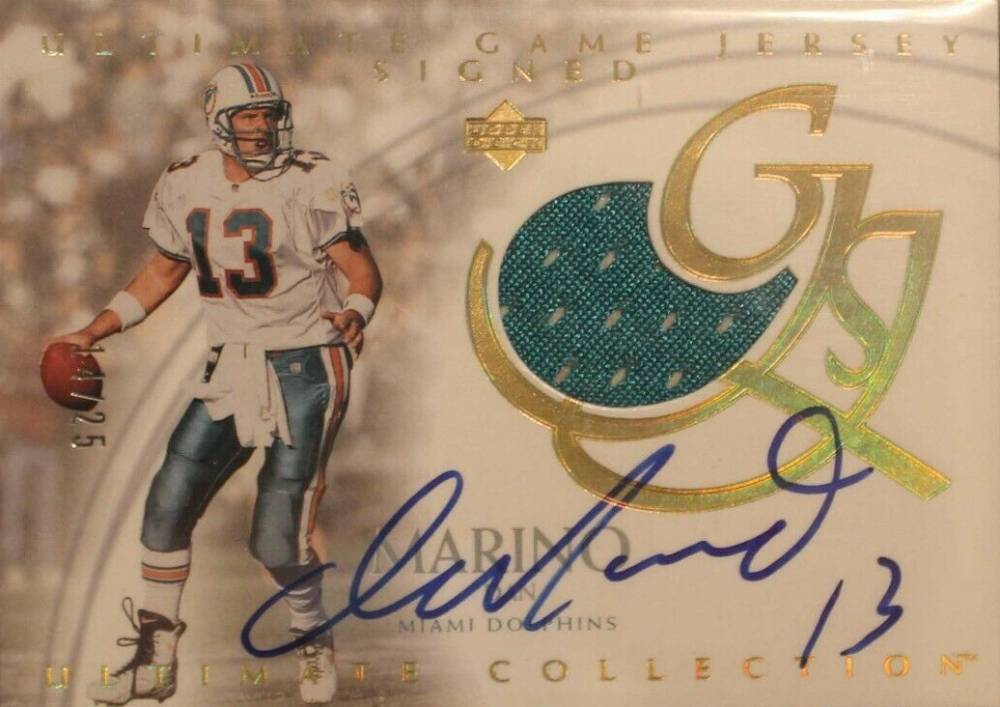 2003 Ultimate Collection Game Jersey Signed Dan Marino #UJSDM Football Card