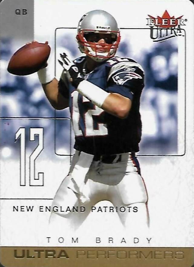 2004 Ultra Ultra Performers Tom Brady #1 Football Card