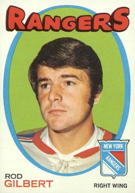 1971 Topps Rod Gilbert #123 Hockey Card