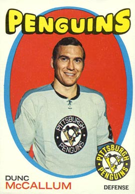 1971 Topps Dunc McCallum #132 Hockey Card