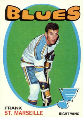 1971 Topps Frank St. Marseille #38 Hockey Card
