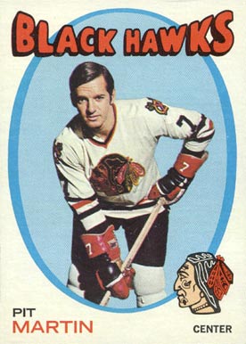 1971 Topps Pit Martin #39 Hockey Card